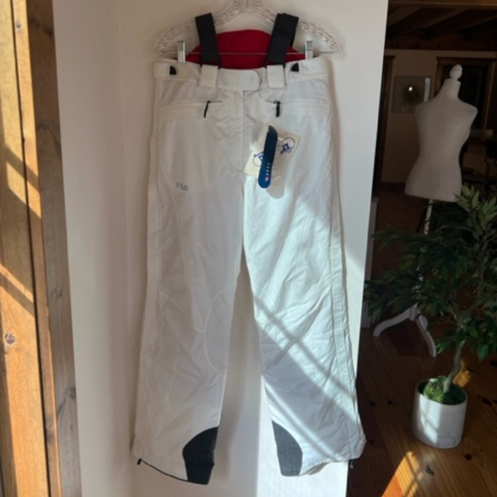 Fila Cream Ski Pants, size Medium